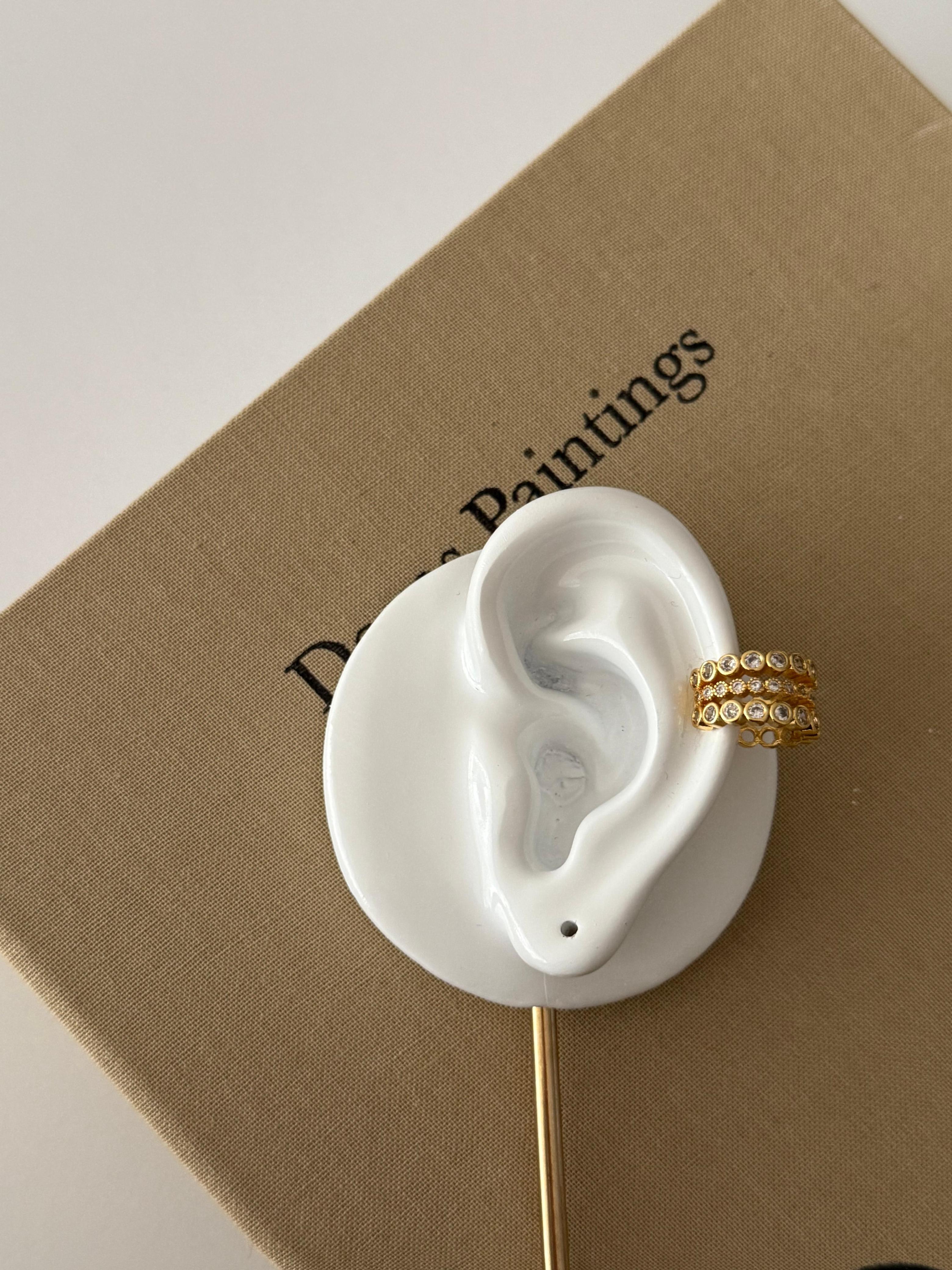 Triple Stud Ear Cuff