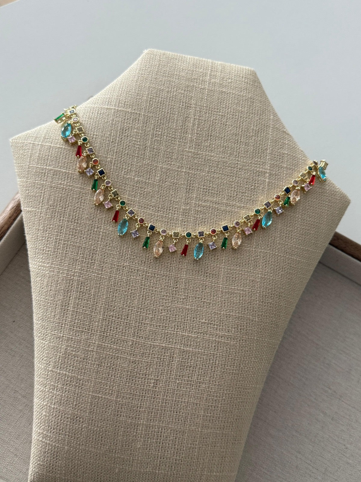 Rainbow Drops Necklace