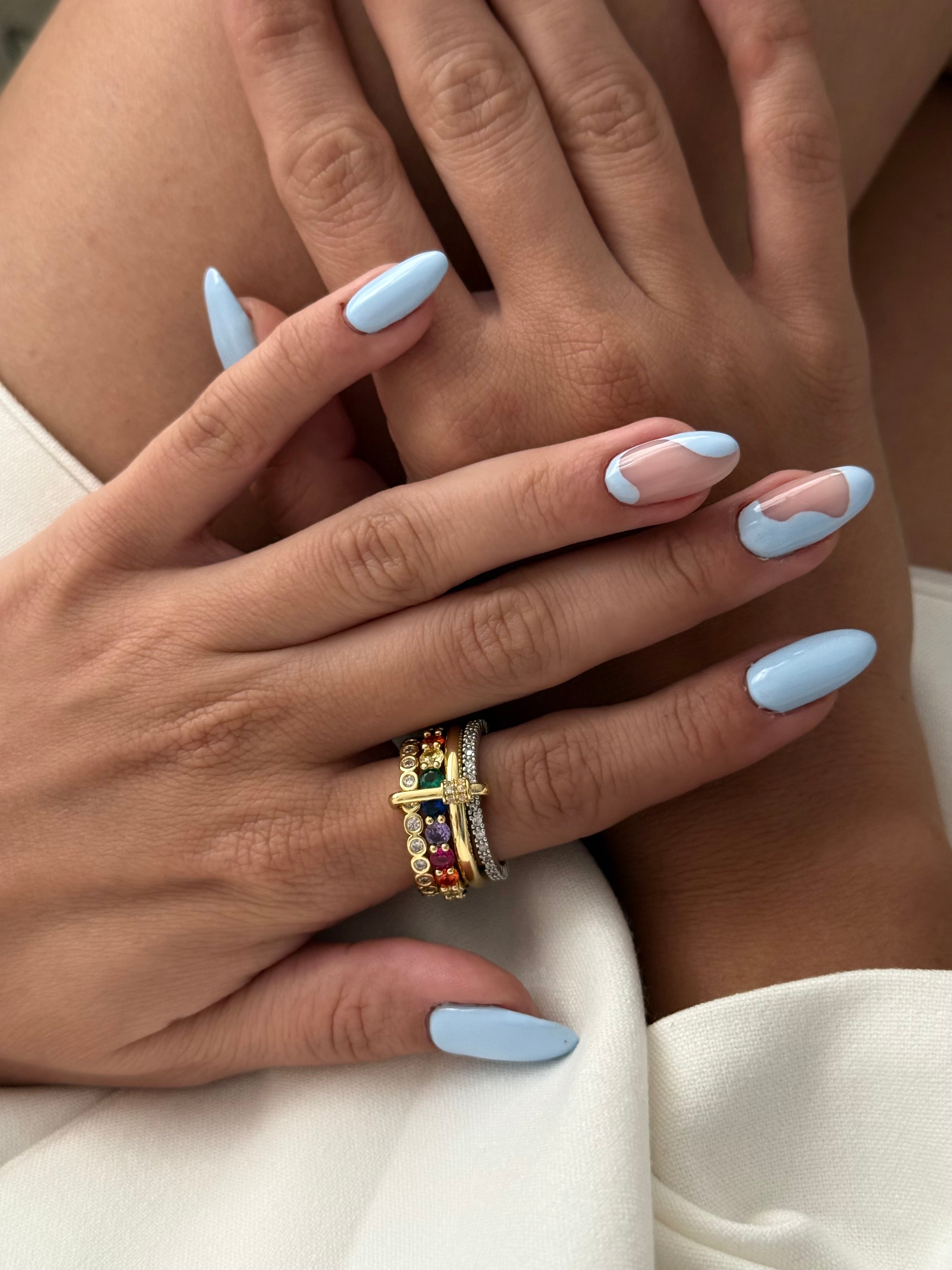 Stacked Colorful Ring