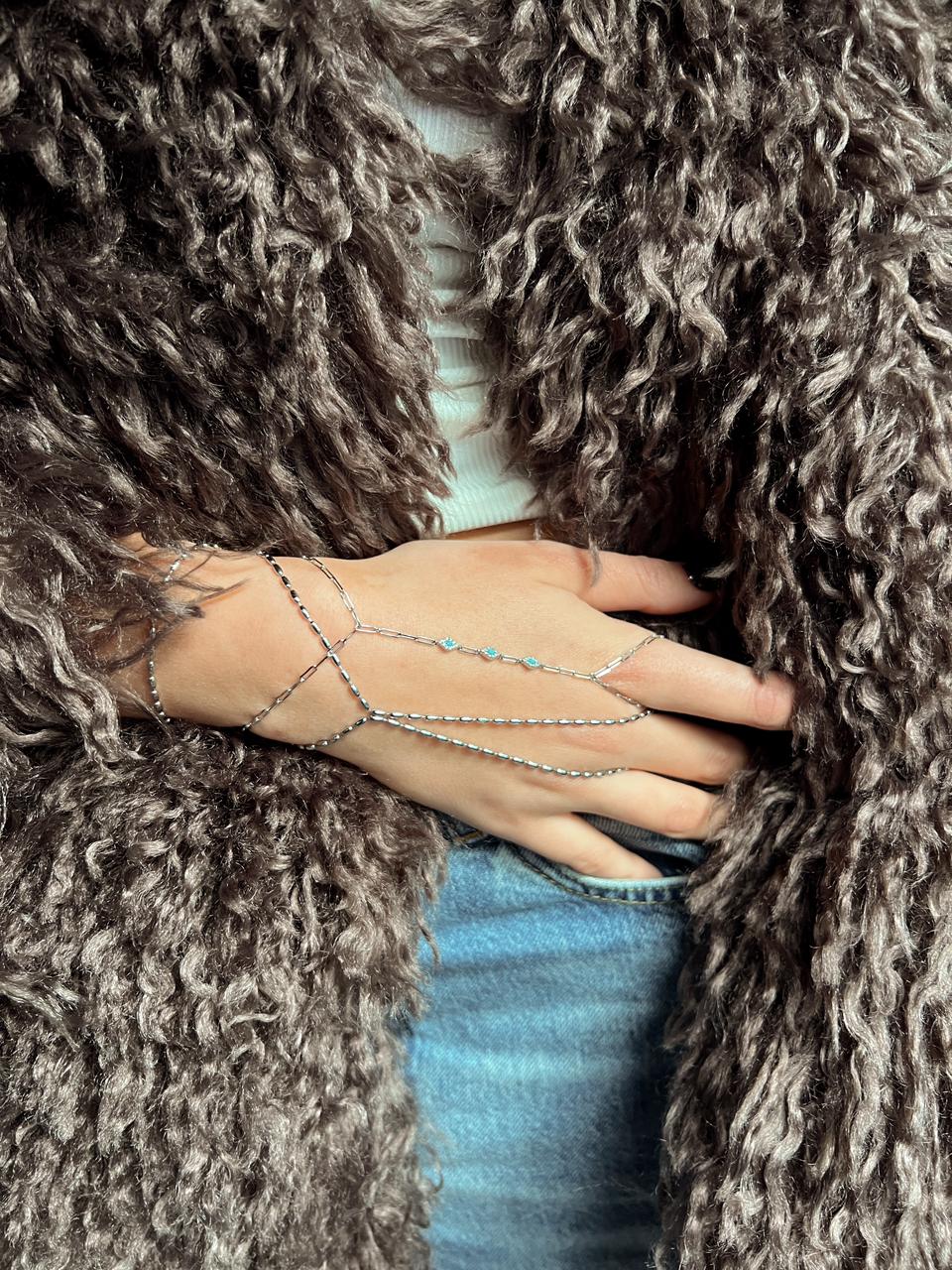 Blue Ayn Hand Chain