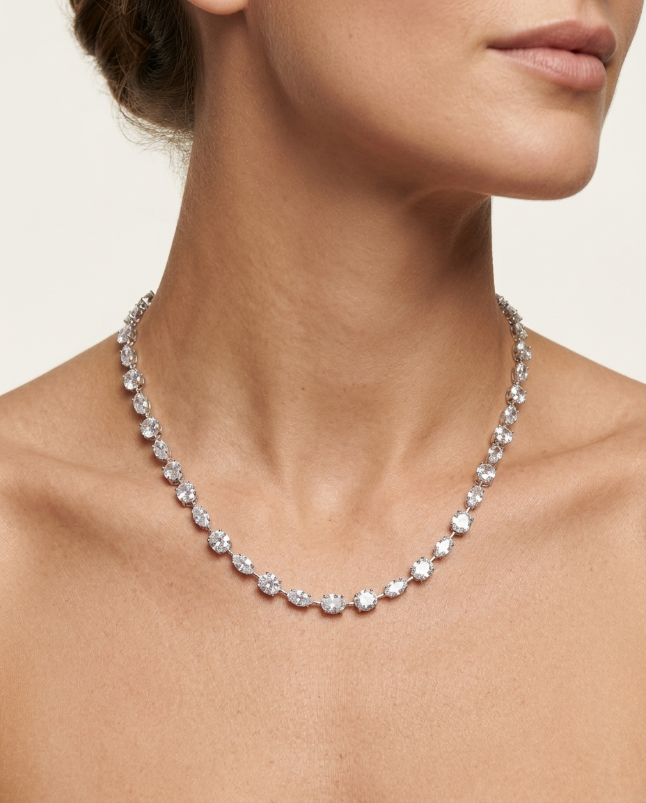 Not A Basic Tennis Necklace