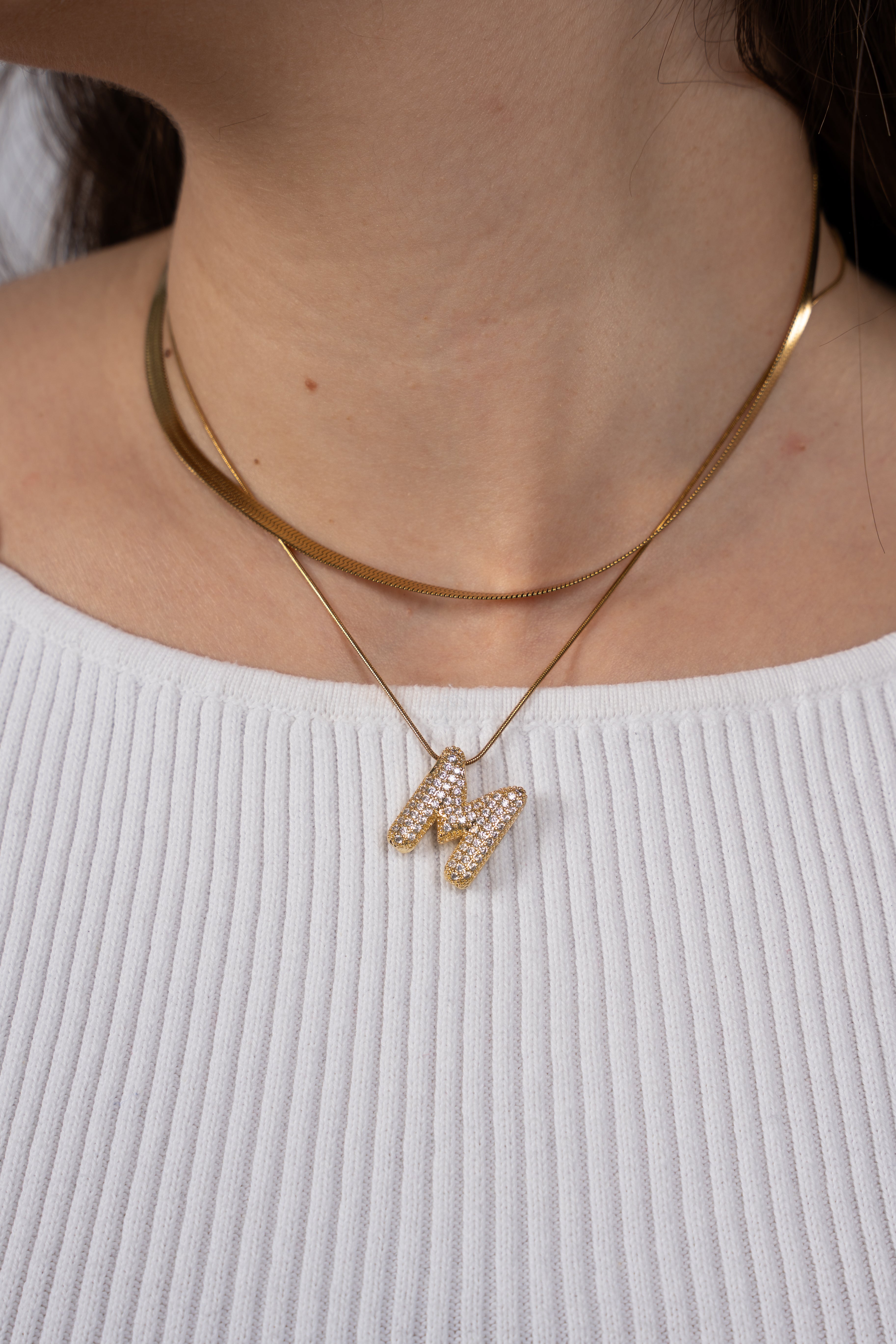 Iced Letters Necklace