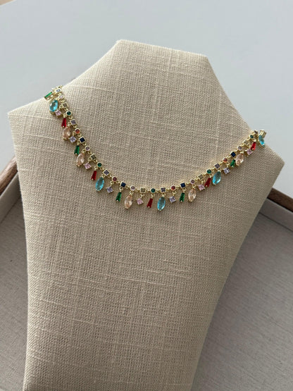 Rainbow Drops Necklace