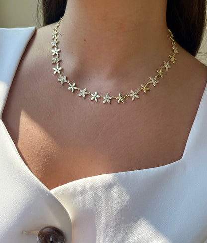Multi Flower Necklace