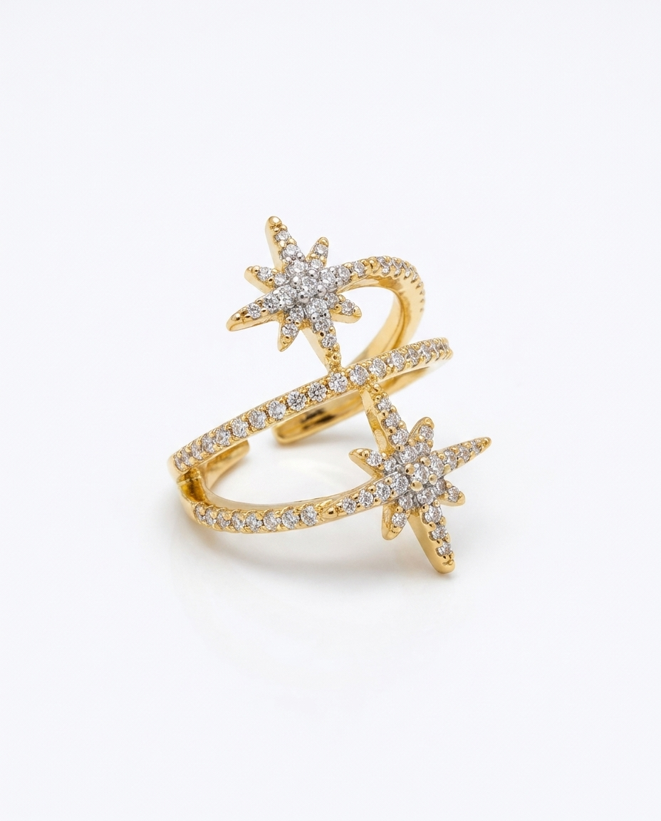 Twin Star Ring