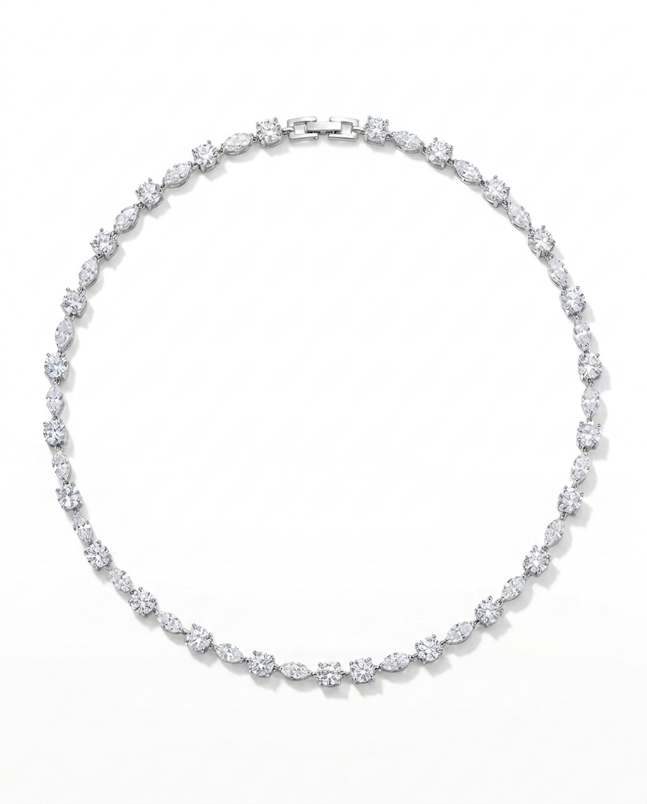 Not A Basic Tennis Necklace