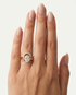 Celeste Ring Set - Oval Cut worn together