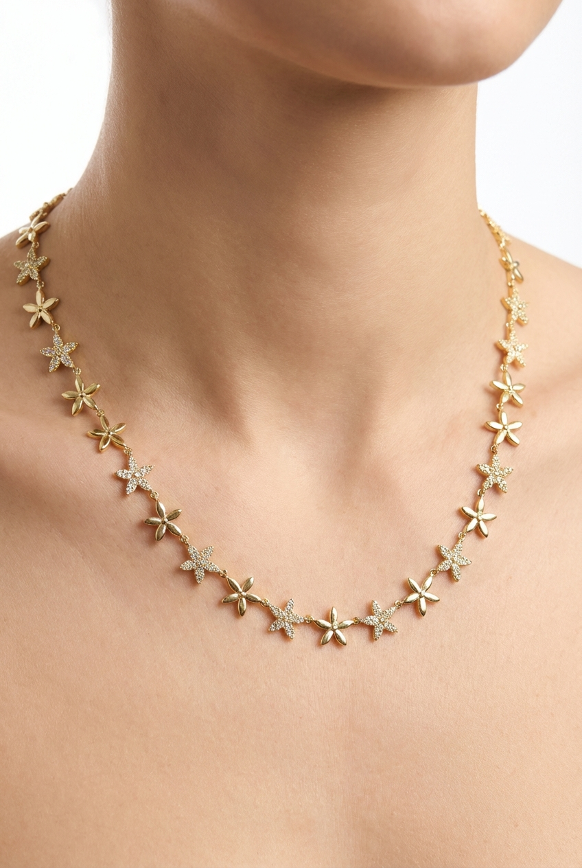 Multi Flower Necklace