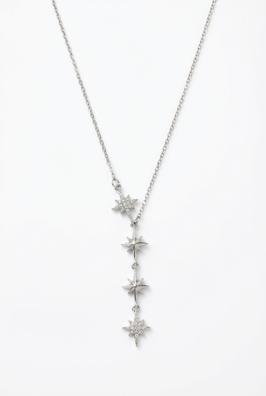 Drop Down Stars Necklace