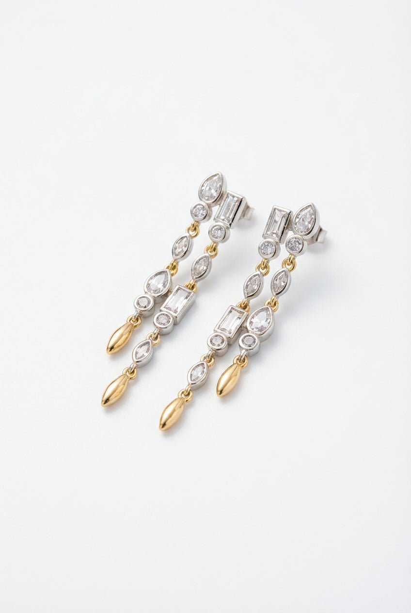 Geometric Long Earrings