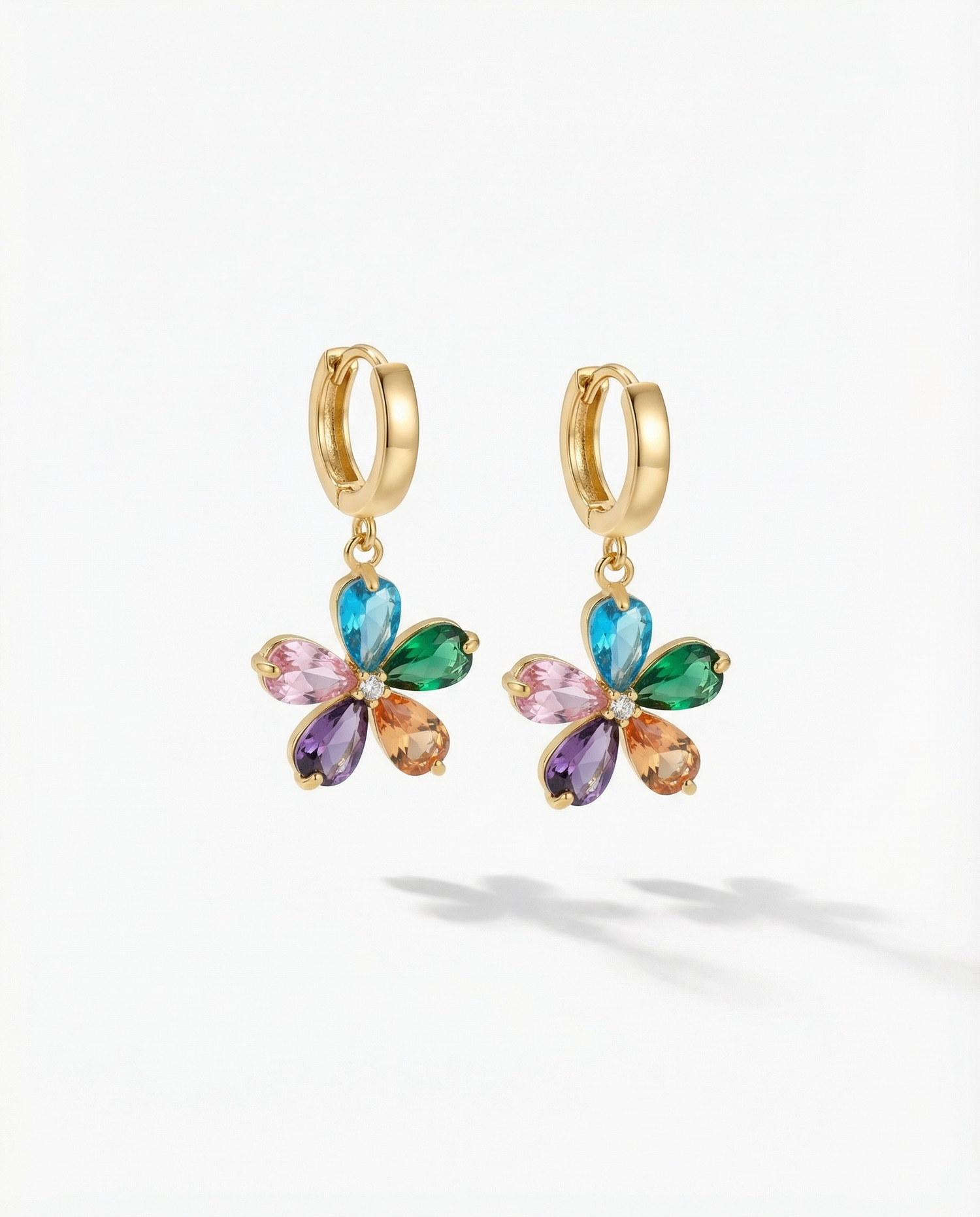Colorful Flower Earrings