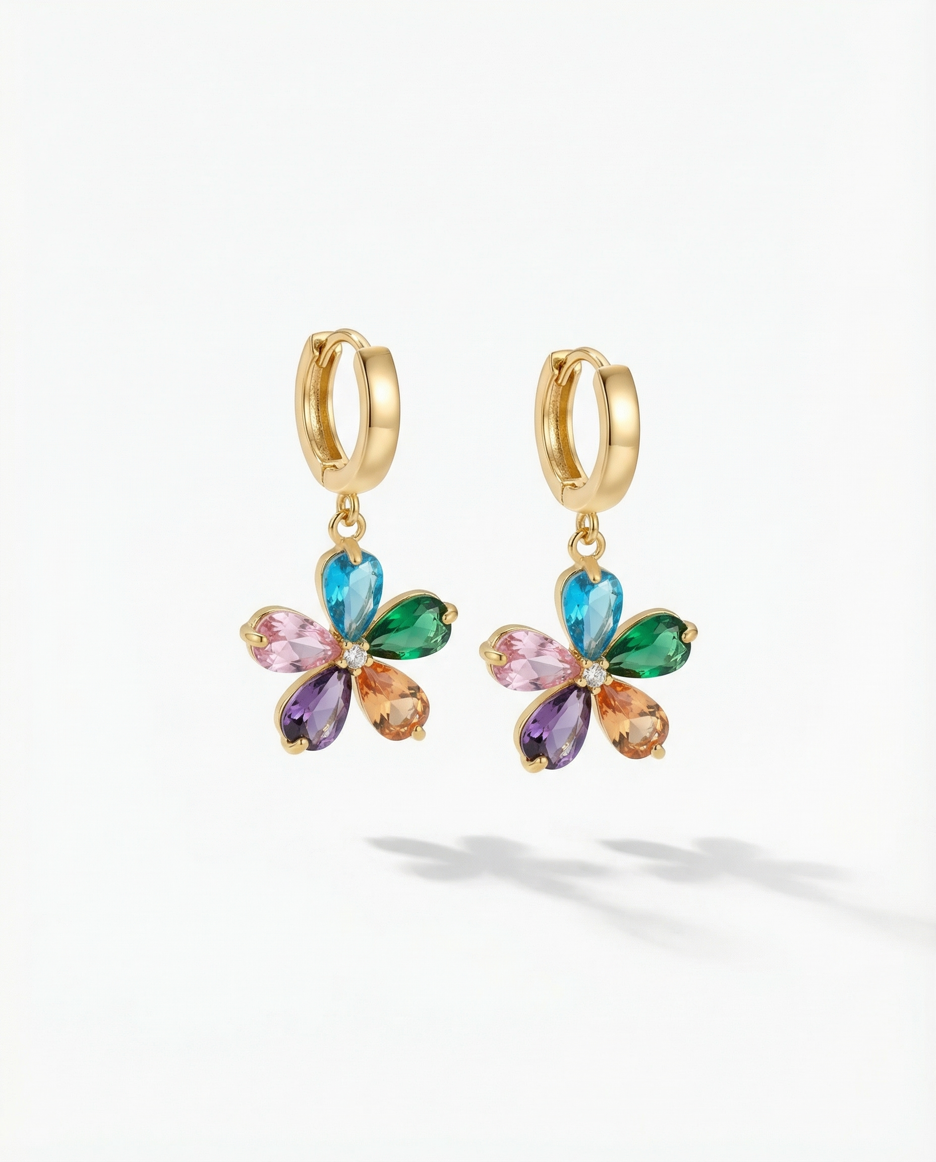 Colorful Flower Earrings