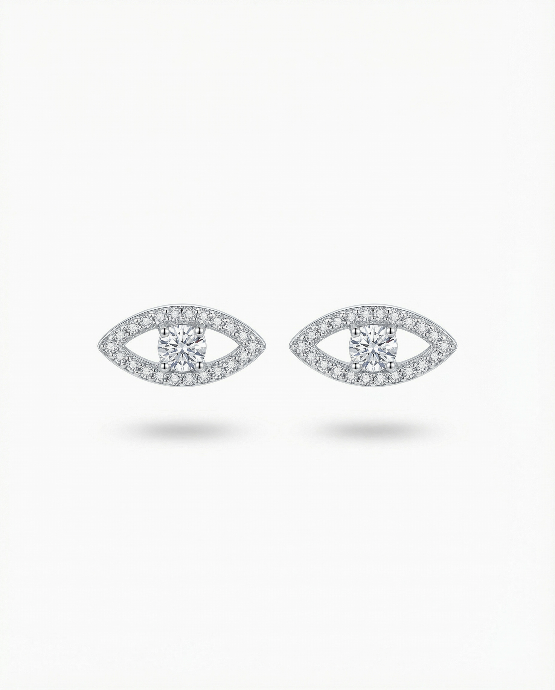 Eye Silver Earrings