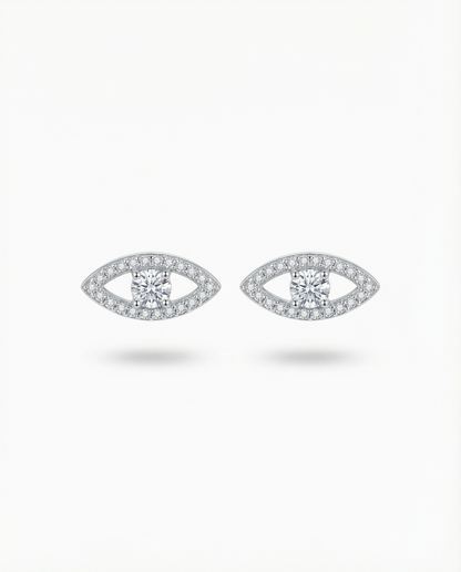 Eye Silver Earrings