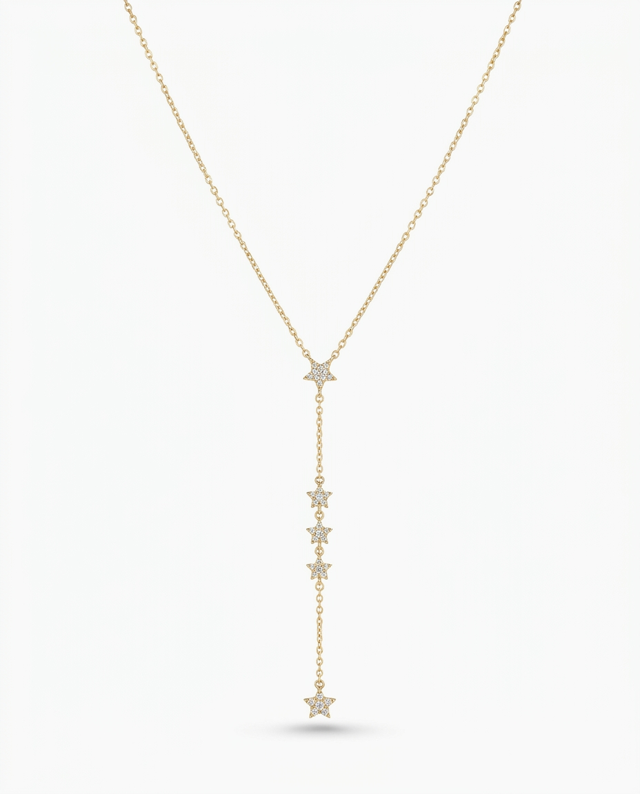 Drop Down Etoiles Necklace