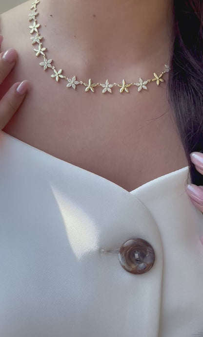 Multi Flower Necklace