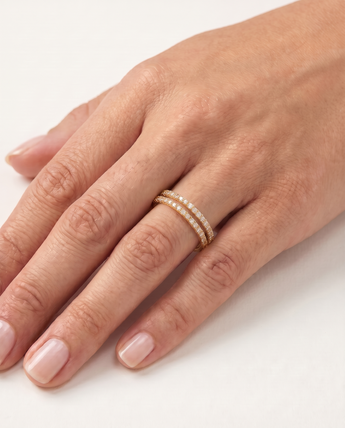 Stackable Rings worn together