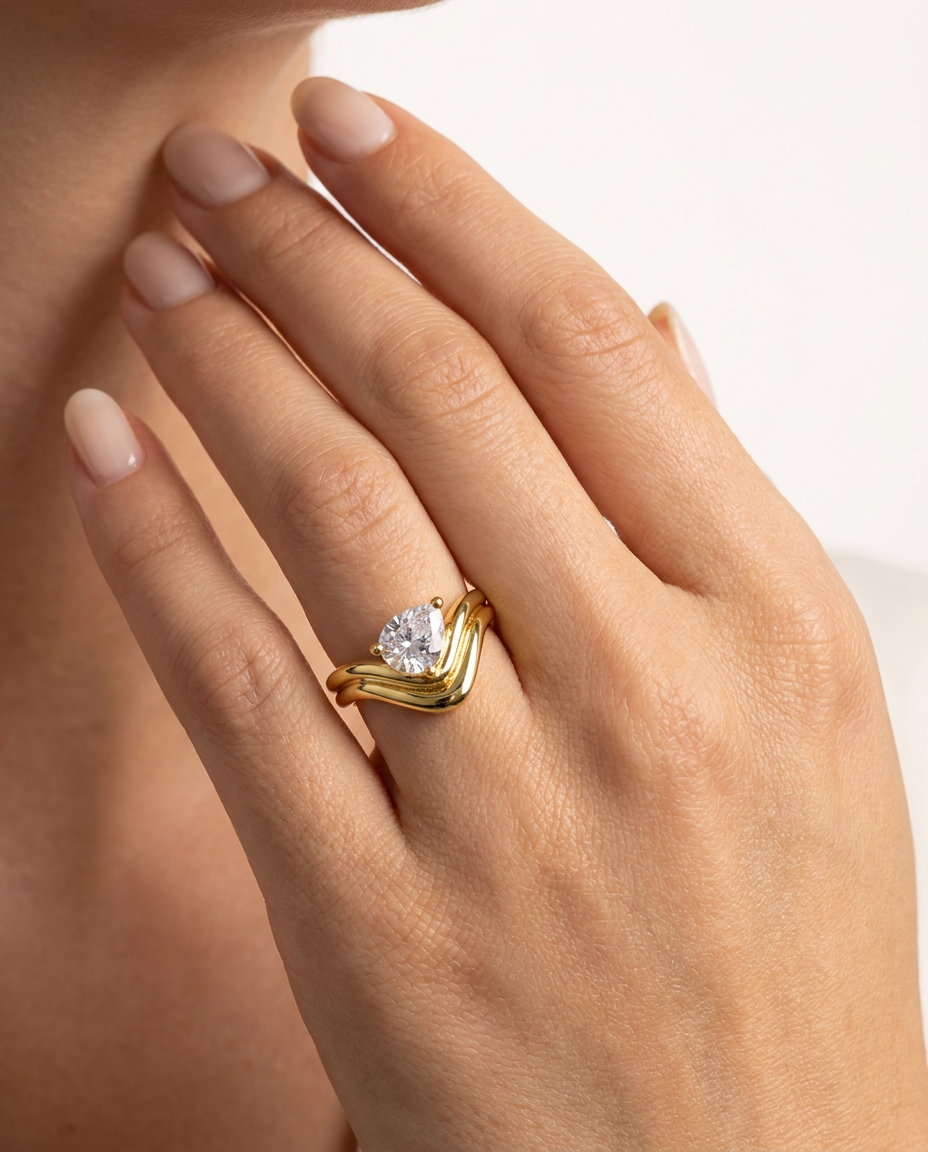 Valentina Ring worn on hand